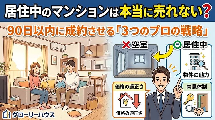 マンションは居住中は売れないの?